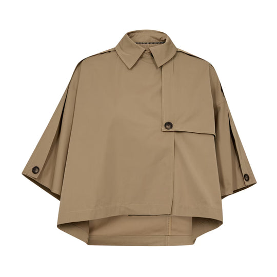 Stylische khakifarbene Trenchjacke von Co'Couture – dein Must-Have für jede Saison