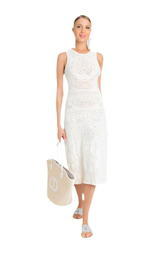 Figurbetontes Midi-Strickkleid