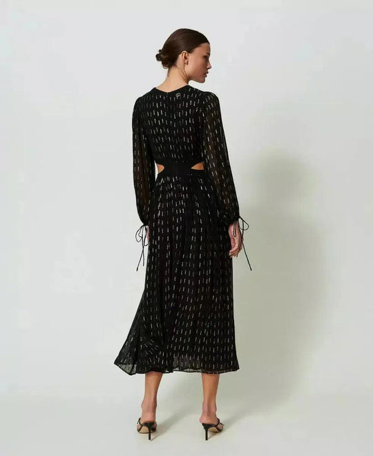 Maxikleid aus Georgette mit Stickerei von TWINSET