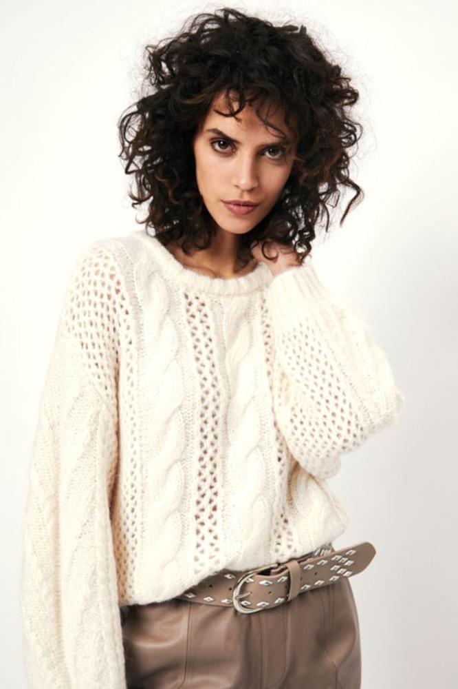 Zopfmusterpullover